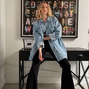 Zara oversized denim jacket